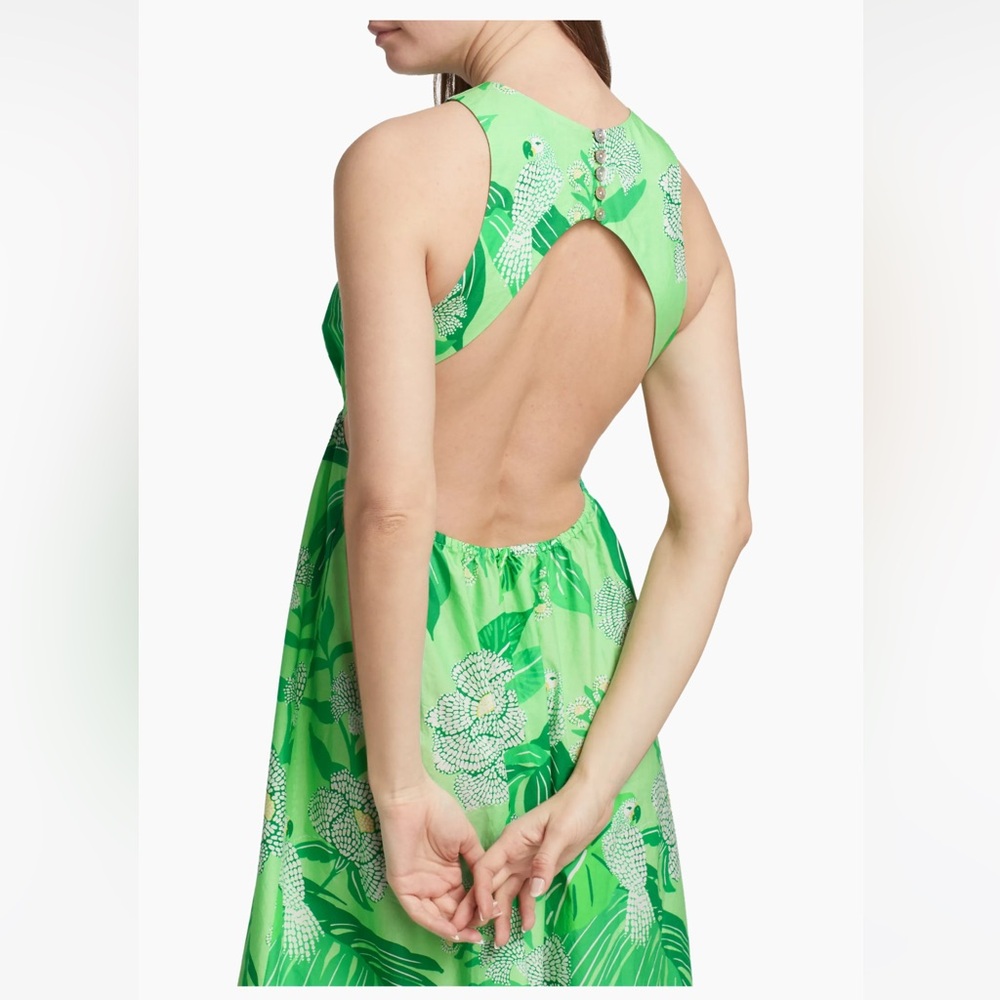 FARM Rio Dewdrop Floral Green Midi Dress - Picture 7 of 10
